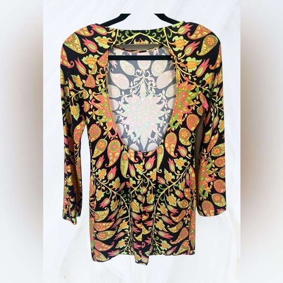 Zara Bodycon Paisley Boho Mini Dress Size M - Picture 4 of 8